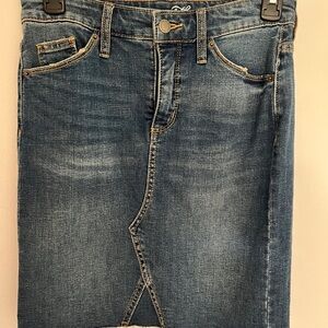 Universal Thread Distressed Denim Skirt